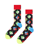 Braided Christmas Heart Sock