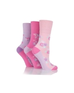 Socken mit Blumendesign in dunkler Farbe
