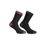 Muotisuunnittelun sukat violetti ja musta
