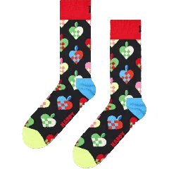 Braided Christmas Heart Sock