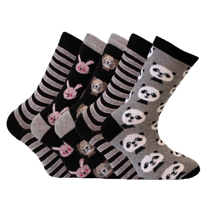 5 Pack kids fun socks