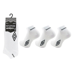 Umbro Trainer Ankle Socks-White-41-46