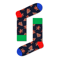 Happy Socks 1-Pack Gingerbread Cookies Socks Gift Box-41-46