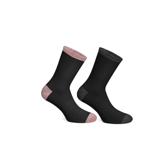 Fashion Design Sokker rosa og svart
