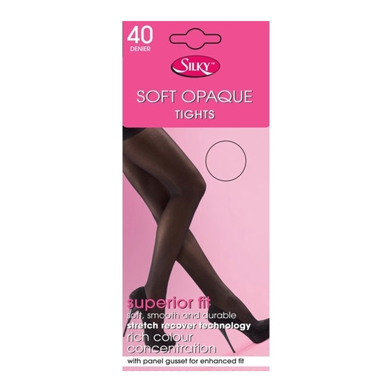Naisten pehmeät, läpinäkymättömät sukkahousut 40 Denier