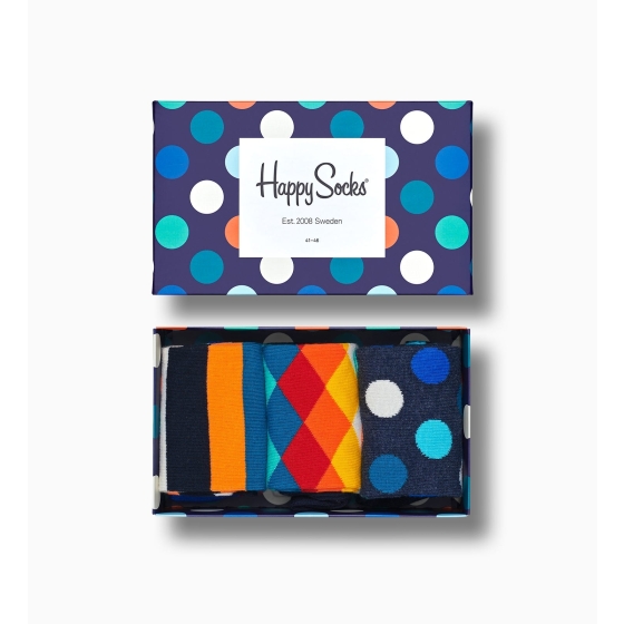 Happy Socks Mix presentlåda 3 par Pack