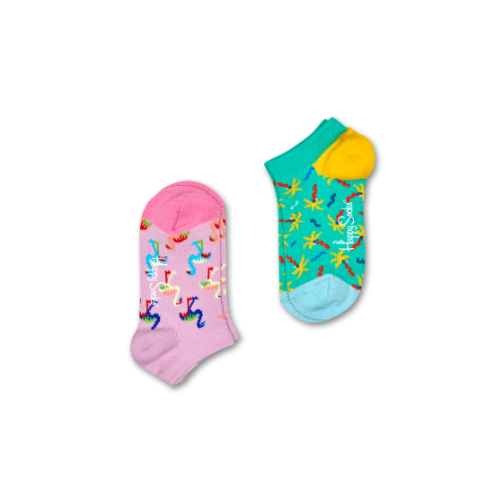 Happy Socks 2er-Pack Confetti Palm Low Socken für Kinder